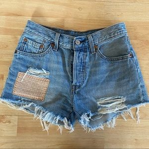 Levi’s 501 Distressed Denim Shorts